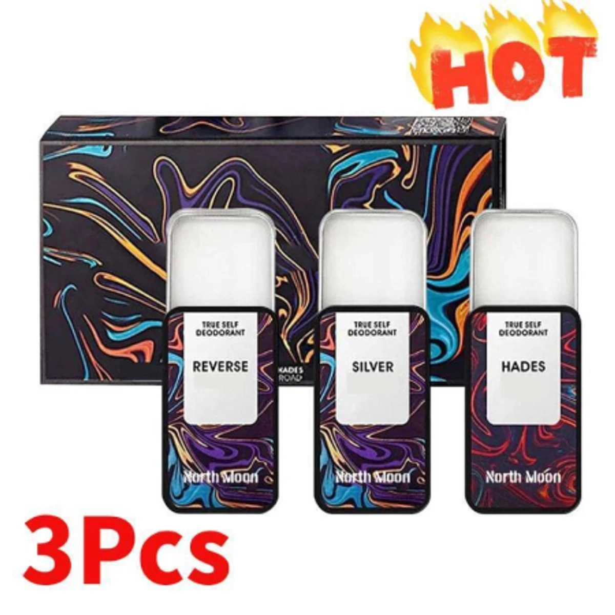 Hommelure Feromone Solid Perfume -Set 3Pcs, Portable Perfume Long Lasting-Unisex