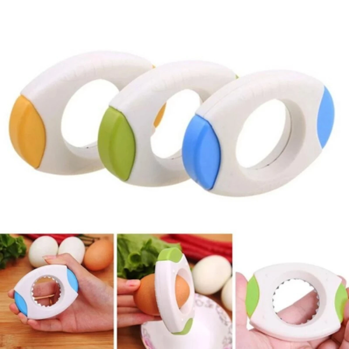 New Cute Egg Shell Opener Separator Kitchen Gadgets Tools Knocker Raw Cracker Boiled Topper Essential