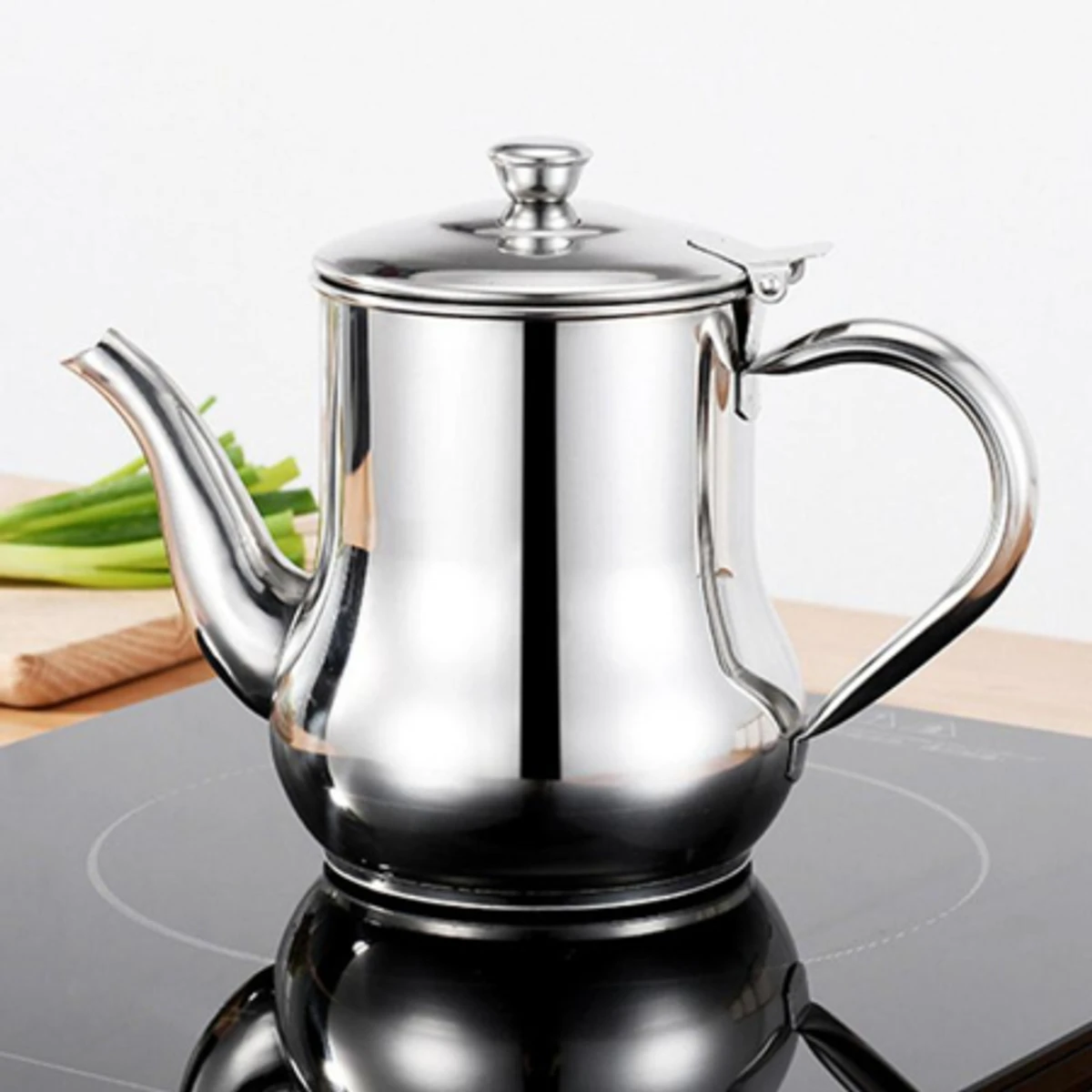 Stainless Steel Oil Strainer Pot Oil Dispenser With Removable Filter Tea Kettle Oil Separator Grease Storage Can For Home