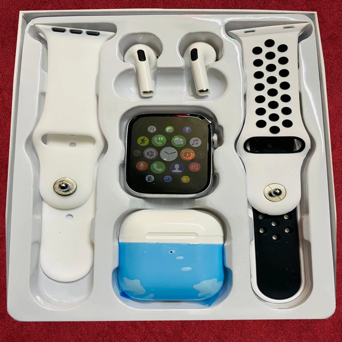 T55 Pro Max Smart Watch × Airpods🔥🔥 and