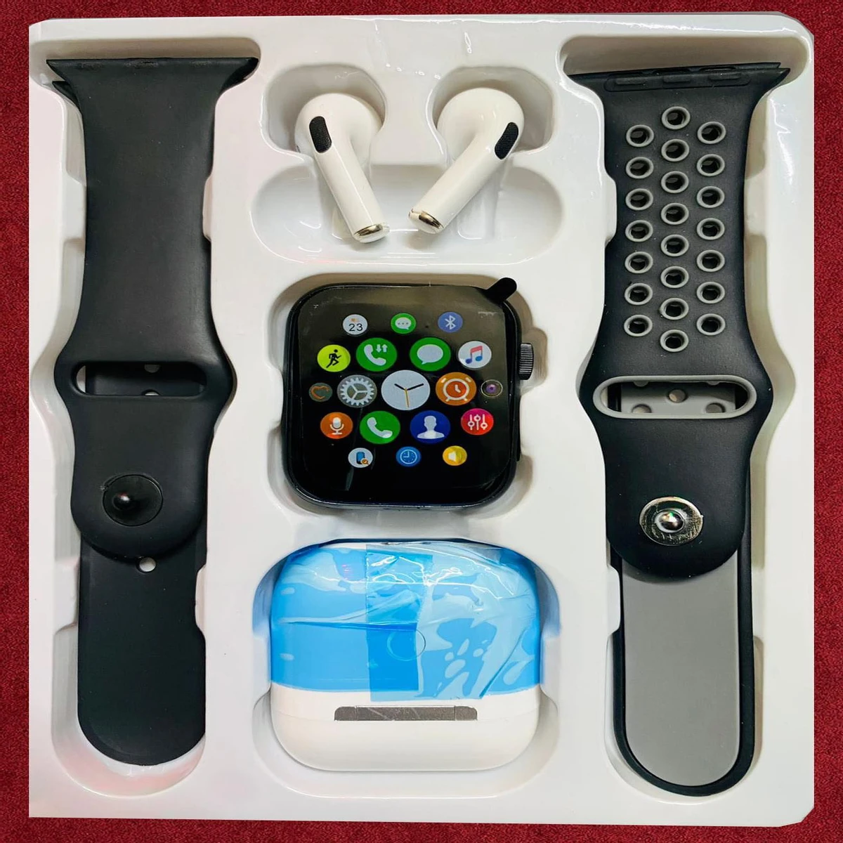 T55 Pro Max Smart Watch × Airpods🔥🔥 and