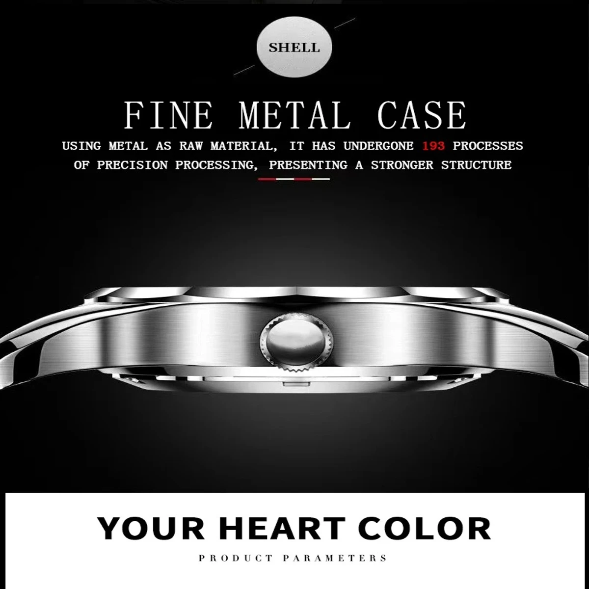 Luxury Binbond New Trendy Men's Watch Men's Waterproof Tungsten Steel Calendar Quartz Watch Popular
