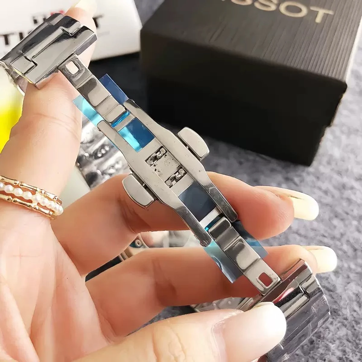 POEDAGAR 866 Luxury Business Man Wristwatch Non active Chronograph Waterproof Luminous Calendar Watch For Men Square Quartz Men's Watches - Silver